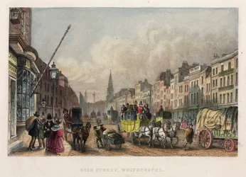 High Street, Whitechapel, aus Holmes Great Metropolis von T. Holmes, 1851